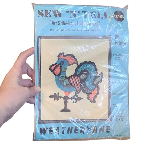 vintage Sew 'n' tell stich kit weathervane - Picture 1 of 2